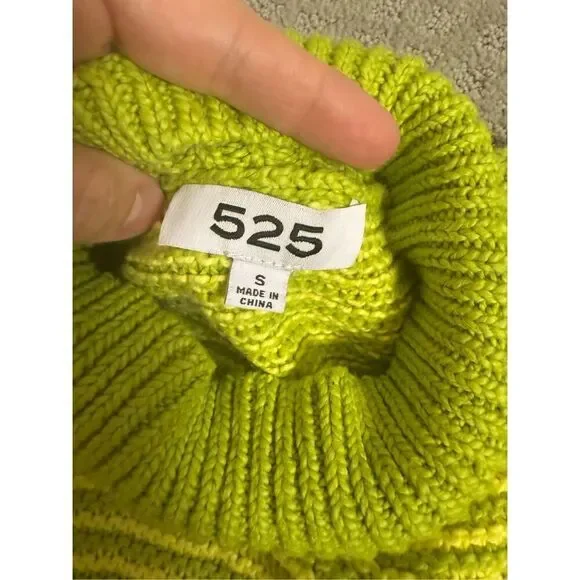 525 America Dark Light Green Knitted Sweater Tank Top Small - Picture 6 of 6